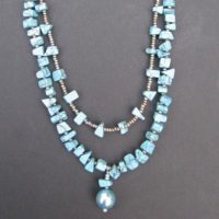 Flip Flop Turquoise Beaded Necklace Project