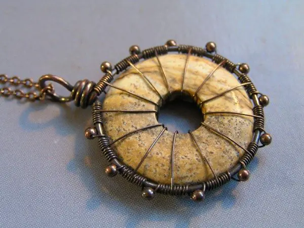 Desert Jasper Wheel Of Infinity Pendant Project