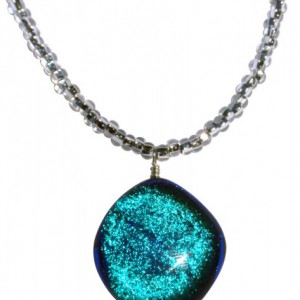 Jessica’s Big Blue Glass Drop Necklace Jewelry Idea