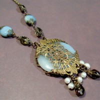 Amazonite Necklace With Smoky Quartz And Pearls Project