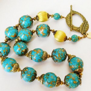 World Tour Mosaic Turquoise Necklace Jewelry Idea
