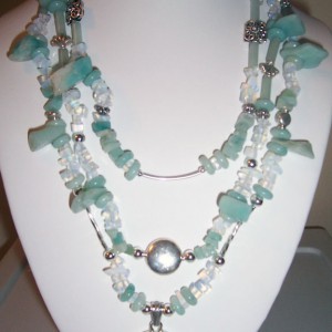 Amazonite Chunks Goddess Necklace Jewelry Idea
