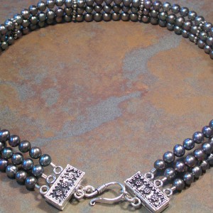 Triple Strand Pearl Choker Jewelry Idea