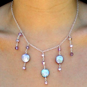 Purple Cascade Necklace Jewelry Idea
