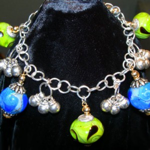 Electric Blue Bracelet Jewelry Idea